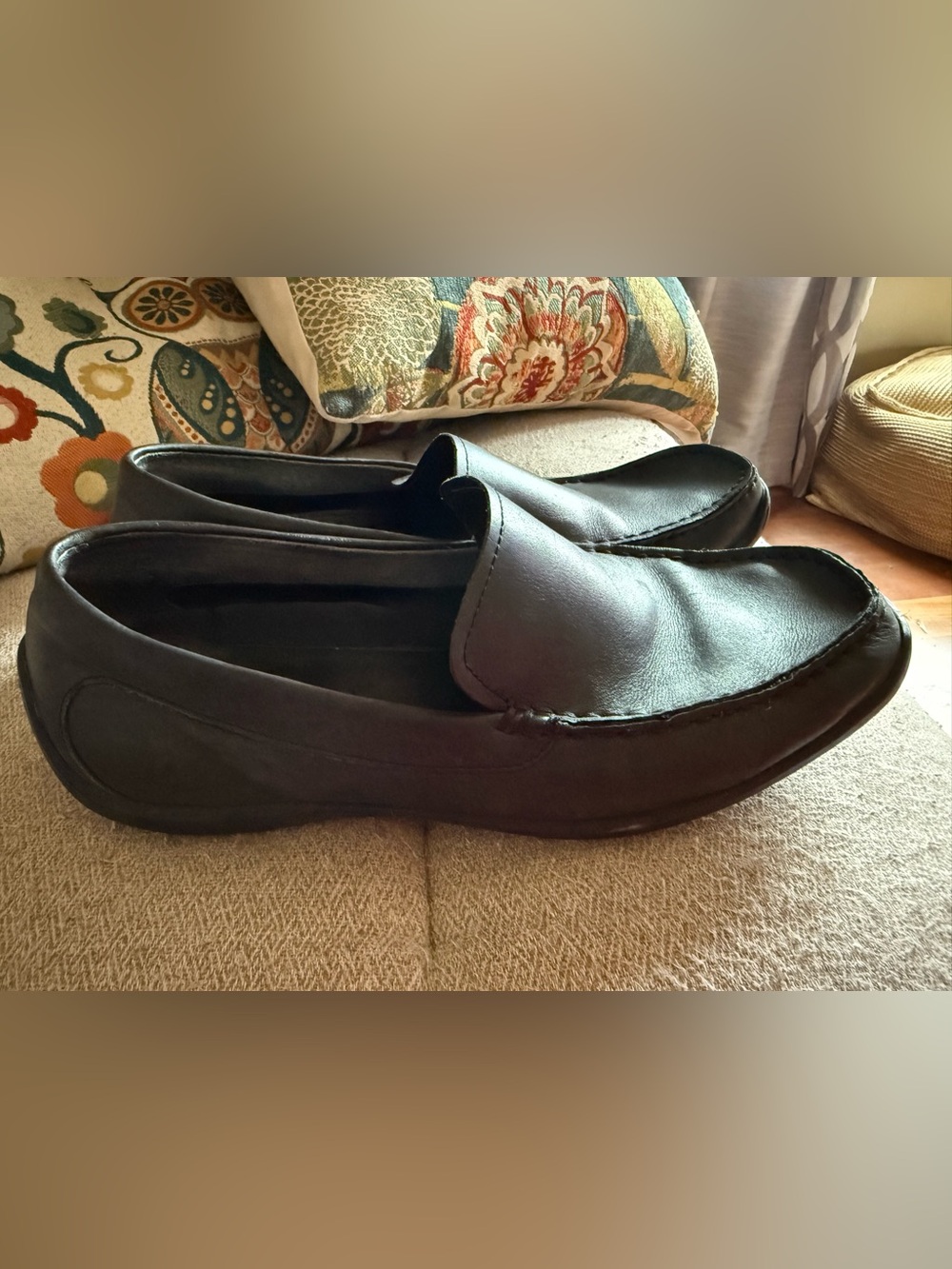 Kenneth Cole Reaction Men's Black Slip-On Casual Loafers
